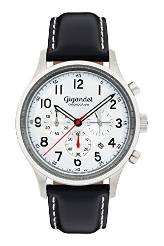 Gigandet Herrenuhr Chronograph Quarz Analog Leder schwarz G50-002 Gigandet Herrenuhr Chronograph Quarz Analog Leder schwarz G50-002 von Gigandet
