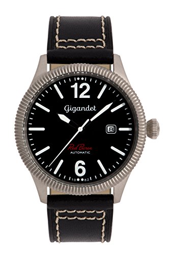 Gigandet Herren Analog Japanisches Automatikwerk Uhr mit Leder Armband 2VNAG8/008 von Gigandet