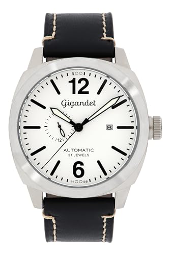 Gigandet Herren Analog Japanisches Automatikwerk Uhr mit Leder Armband 5VNAG16NE/008 Gigandet Herren Analog Japanisches Automatikwerk Uhr mit Leder Armband 5VNAG16NE/008 von Gigandet
