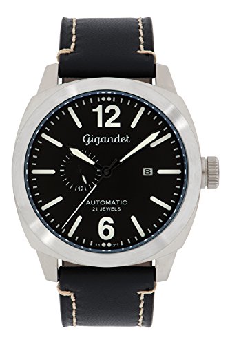 Gigandet Herren Analog Japanisches Automatikwerk Uhr mit Leder Armband 9VNAG16NE/004 von Gigandet