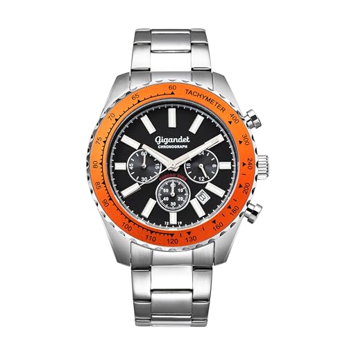 Gigandet Herren Analog Japanisches Quarzwerk Uhr mit Edelstahl Armband 11VNAG28NE/006 von Gigandet