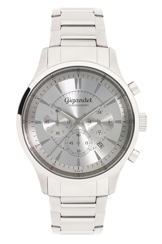 Gigandet Herren Analog Japanisches Quarzwerk Uhr mit Edelstahl Armband 12VNAG48NE/005 von Gigandet