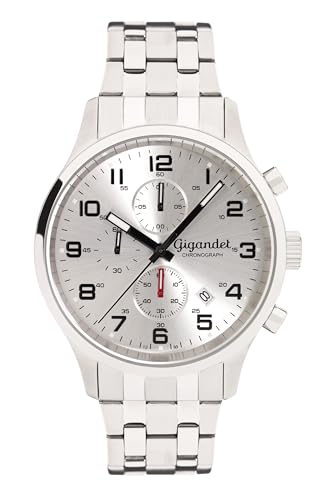 Gigandet Herren Analog Japanisches Quarzwerk Uhr mit Edelstahl Armband 13VNAG51NE/004 von Gigandet