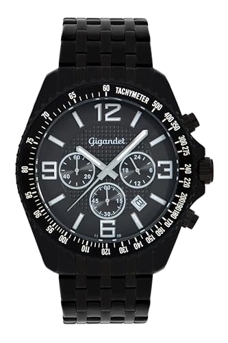 Gigandet Herren Analog Japanisches Quarzwerk Uhr mit Edelstahl Armband 14VNAG12NE/005 von Gigandet