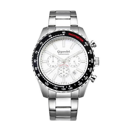 Gigandet Herren Analog Japanisches Quarzwerk Uhr mit Edelstahl Armband 14VNAG28NE/002 von Gigandet
