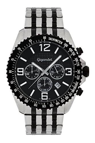 Gigandet Herren Analog Japanisches Quarzwerk Uhr mit Edelstahl Armband 15VNAG12NE/003 von Gigandet