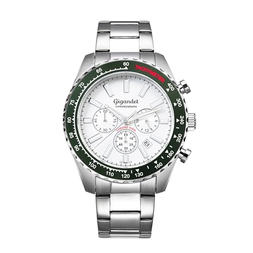 Gigandet Herren Analog Japanisches Quarzwerk Uhr mit Edelstahl Armband 15VNAG28NE/004 von Gigandet