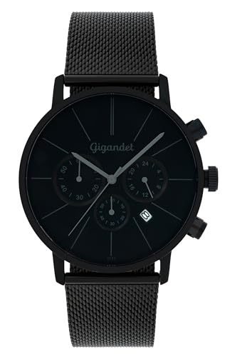 Gigandet Herren Analog Japanisches Quarzwerk Uhr mit Edelstahl Armband 15VNAG32NE/008 von Gigandet