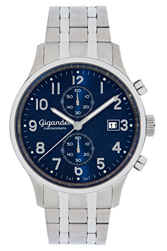 Gigandet Herren Analog Japanisches Quarzwerk Uhr mit Edelstahl Armband 2VNAG49/004 von Gigandet