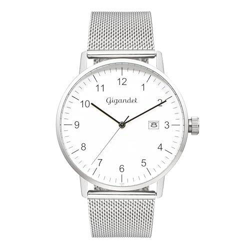 Gigandet Herren Analog Japanisches Quarzwerk Uhr mit Edelstahl Armband 4VNAG26NE/005 von Gigandet