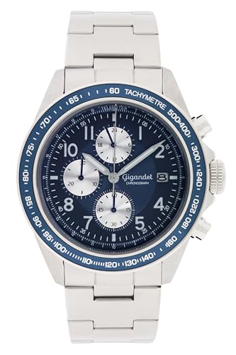 Gigandet Herren Analog Japanisches Quarzwerk Uhr mit Edelstahl Armband 5VNAG24NE/004 von Gigandet