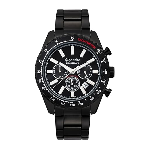 Gigandet Herren Analog Japanisches Quarzwerk Uhr mit Edelstahl Armband 5VNAG28NE/007 von Gigandet