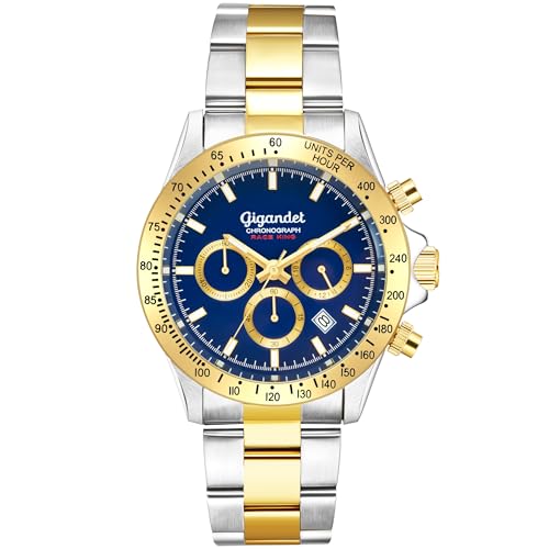 Gigandet Herren Analog Japanisches Quarzwerk Uhr mit Edelstahl Armband 5VNAG33NE/004 von Gigandet