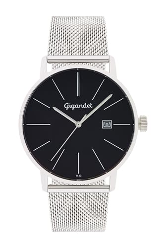 Gigandet Herren Analog Japanisches Quarzwerk Uhr mit Edelstahl Armband 5VNAG42NE/006 von Gigandet
