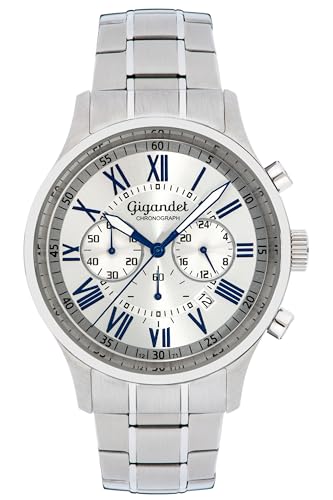 Gigandet Herren Analog Japanisches Quarzwerk Uhr mit Edelstahl Armband 5VNAG47NE/005 von Gigandet