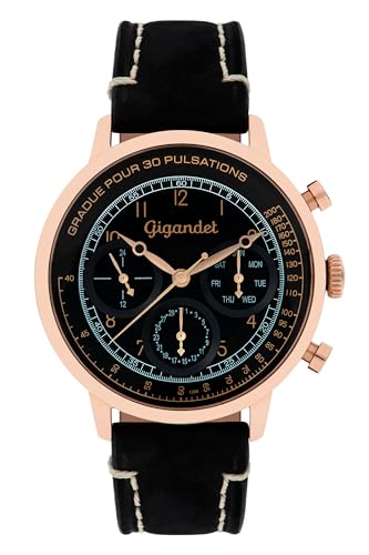 Gigandet Herren Analog Japanisches Quarzwerk Uhr mit Edelstahl Armband 6VNAG45NE/005 von Gigandet