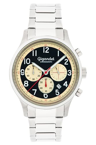 Gigandet Herren Analog Japanisches Quarzwerk Uhr mit Edelstahl Armband 6VNAG50NE/005 von Gigandet