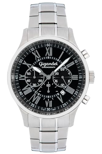 Gigandet Herren Analog Japanisches Quarzwerk Uhr mit Edelstahl Armband 7VNAG47NE/002 von Gigandet