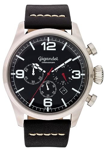 Gigandet Herren Analog Japanisches Quarzwerk Uhr mit Edelstahl Armband AVG20-02 von Gigandet