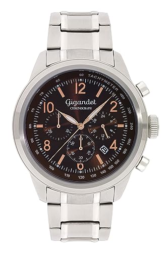 Gigandet Herren Analog Japanisches Quarzwerk Uhr mit Edelstahl Armband AVG25-03 von Gigandet