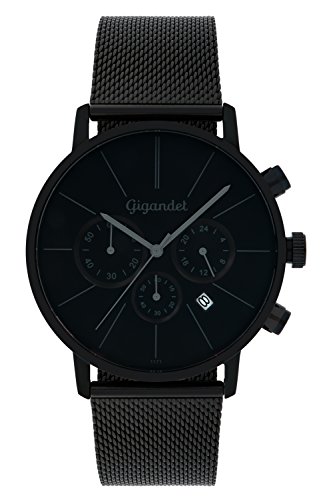 Gigandet Herren Analog Japanisches Quarzwerk Uhr mit Edelstahl Armband AVG32-08 von Gigandet