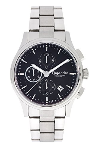 Gigandet Herren Analog Japanisches Quarzwerk Uhr mit Edelstahl Armband AVG44-01 von Gigandet