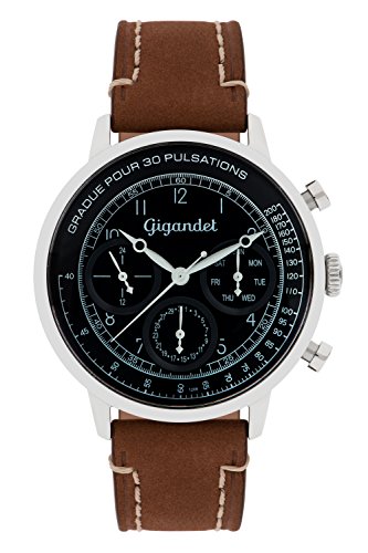 Gigandet Herren Analog Japanisches Quarzwerk Uhr mit Edelstahl Armband AVG45-03 von Gigandet