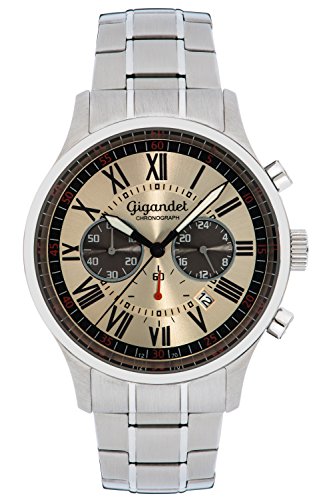 Gigandet Herren Analog Japanisches Quarzwerk Uhr mit Edelstahl Armband AVG47-04 von Gigandet