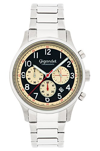 Gigandet Herren Analog Japanisches Quarzwerk Uhr mit Edelstahl Armband AVG50-05 von Gigandet