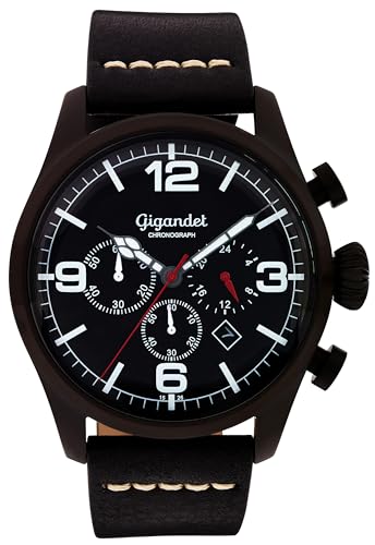 Gigandet Herren Analog Japanisches Quarzwerk Uhr mit Edelstahl Armband VNAG20/003 von Gigandet
