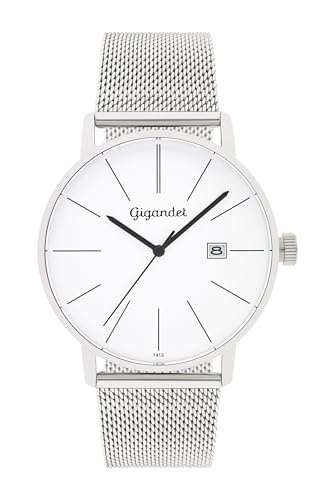 Gigandet Herren Analog Japanisches Quarzwerk Uhr mit Edelstahl Armband VNAG42/005 von Gigandet