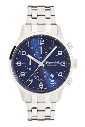 Gigandet Herren Analog Japanisches Quarzwerk Uhr mit Edelstahl Armband VNAG51/005 von Gigandet