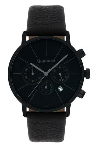 Gigandet Herren Analog Japanisches Quarzwerk Uhr mit Leder Armband 15VNAG32NE/004 von Gigandet