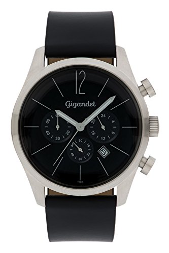 Gigandet Herren Analog Japanisches Quarzwerk Uhr mit Leder Armband 2VNAG13/002 von Gigandet