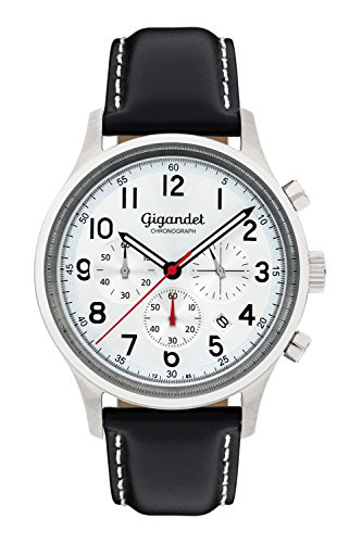 Gigandet Herren Analog Japanisches Quarzwerk Uhr mit Leder Armband 2VNAG50/002 von Gigandet