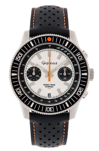 Gigandet Herren Analog Japanisches Quarzwerk Uhr mit Leder Armband 4VNAG7NE/006 von Gigandet