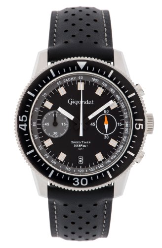Gigandet Herren Analog Japanisches Quarzwerk Uhr mit Leder Armband 4VNAG7NE/009 von Gigandet
