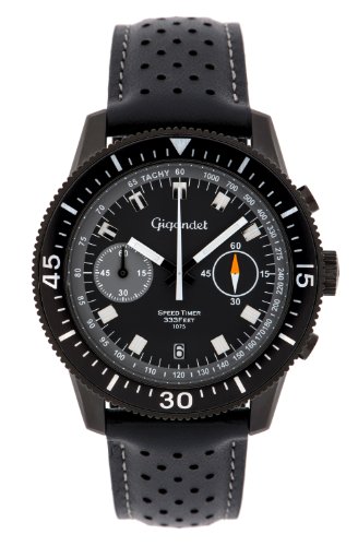 Gigandet Herren Analog Japanisches Quarzwerk Uhr mit Leder Armband 5VNAG7NE/007 von Gigandet