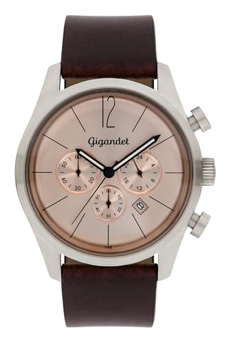 Gigandet Herren Analog Japanisches Quarzwerk Uhr mit Leder Armband 6VNAG13NE/004 von Gigandet