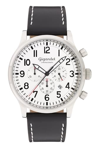 Gigandet Herren Analog Japanisches Quarzwerk Uhr mit Leder Armband 6VNAG15NE/002 von Gigandet