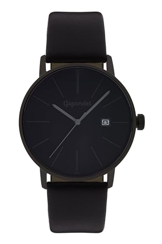 Gigandet Herren Analog Japanisches Quarzwerk Uhr mit Leder Armband 8VNAG42NE/004 von Gigandet