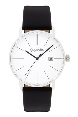 Gigandet Herren Analog Japanisches Quarzwerk Uhr mit Leder Armband 9VNAG42NE/001 von Gigandet