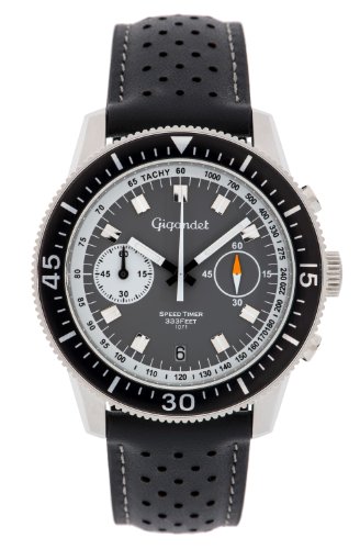 Gigandet Herren Analog Japanisches Quarzwerk Uhr mit Leder Armband 9VNAG7NE/003 von Gigandet