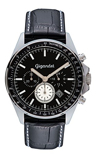 Gigandet Herren Analog Japanisches Quarzwerk Uhr mit Leder Armband AVG3-07 von Gigandet