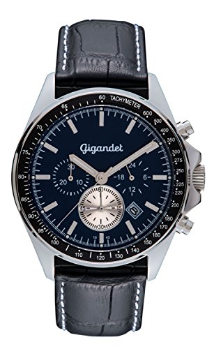 Gigandet Herren Analog Japanisches Quarzwerk Uhr mit Leder Armband AVG3-08 von Gigandet