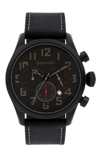 Gigandet Herren Analog Japanisches Quarzwerk Uhr mit Leder Armband AVG4-07 von Gigandet