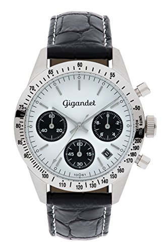 Gigandet Herren Analog Japanisches Quarzwerk Uhr mit Leder Armband AVG5-01 von Gigandet