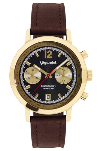 Gigandet Herren Analog Japanisches Quarzwerk Uhr mit Leder Armband VNAG10/009 von Gigandet