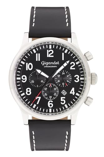 Gigandet Herren Analog Japanisches Quarzwerk Uhr mit Leder Armband VNAG15/001 von Gigandet
