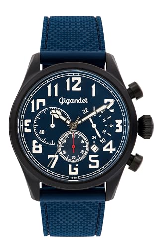 Gigandet Herren Analog Japanisches Quarzwerk Uhr mit Leder Armband VNAG4/008 von Gigandet